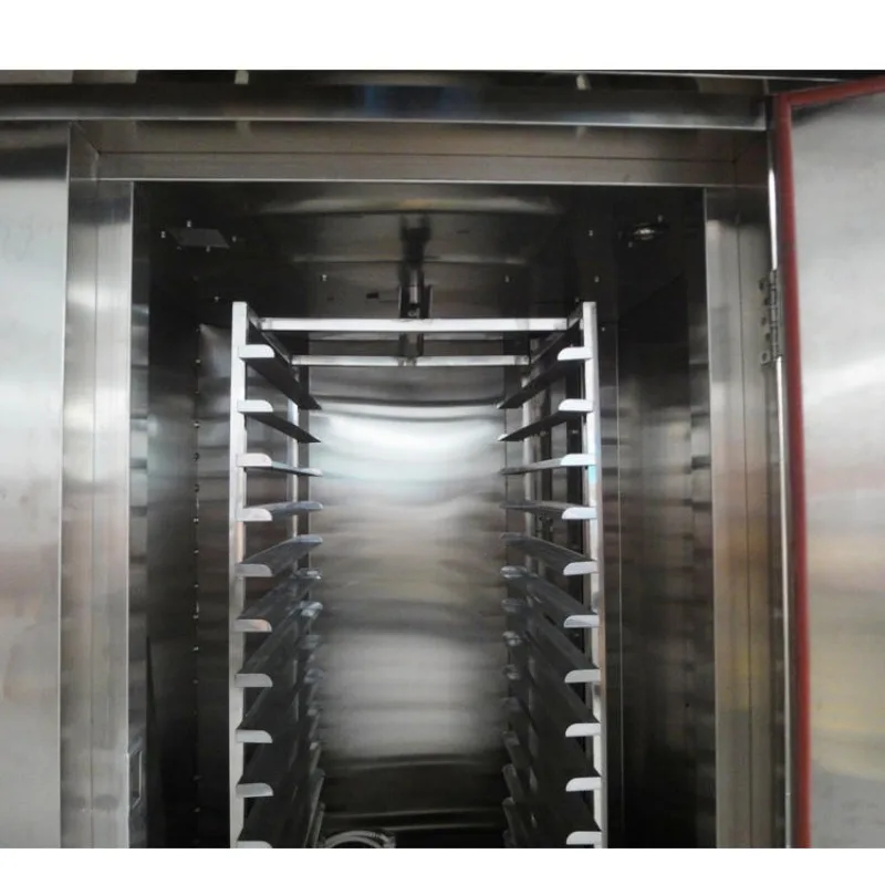 High Volume 32 Tray Professional Gas Oil Fired Rotary Oven Continuous