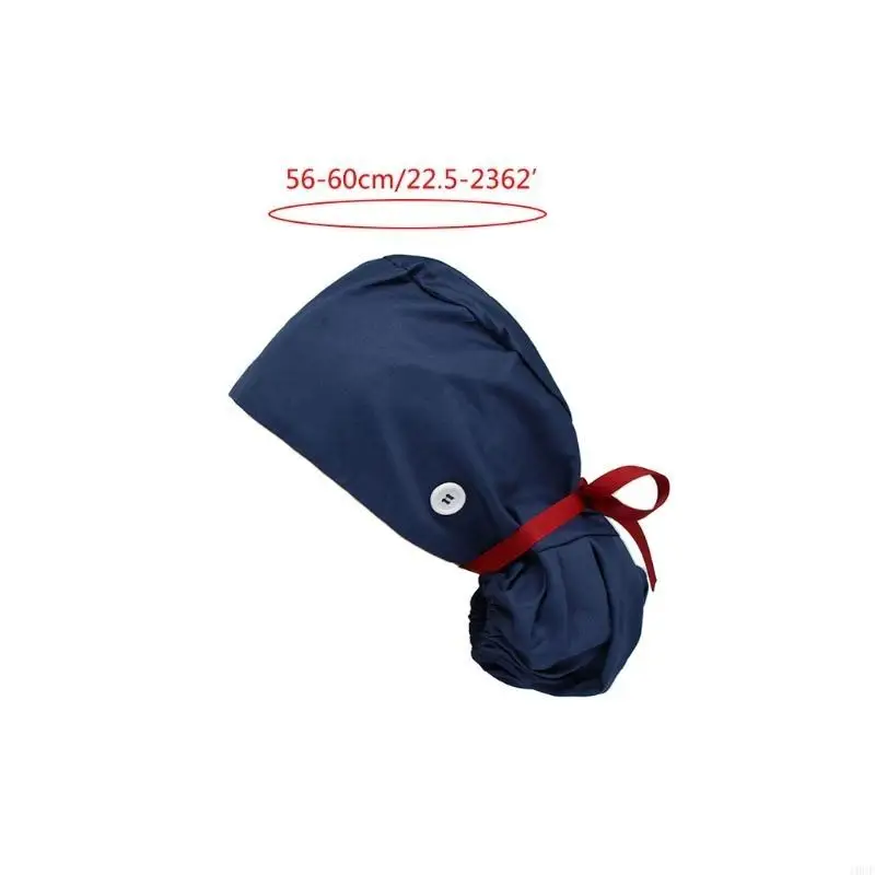 Damska czapka z długimi włosami, regulowana z guzikami z opaską, kwiatowy nadruk, kucyk, wiązanie z tyłu, bawełniany kapelusz