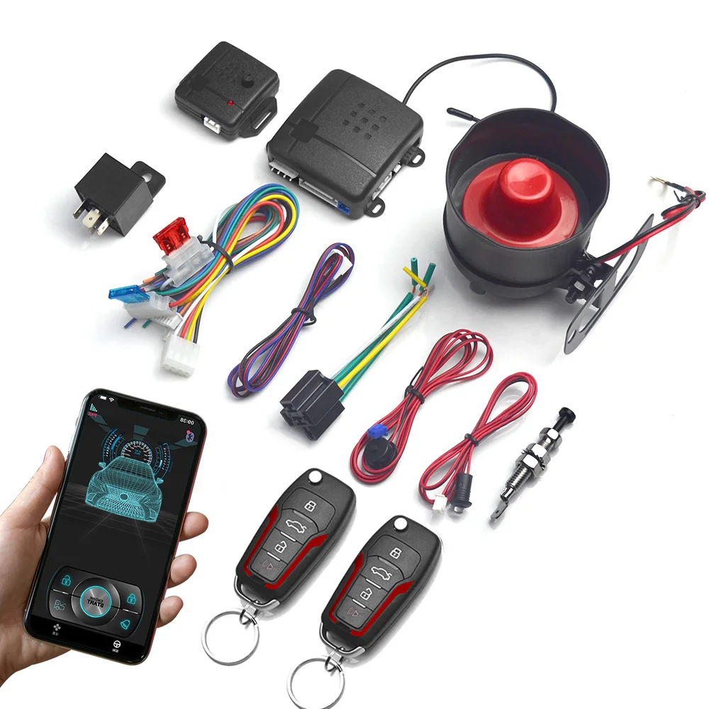 

Универсальная автомобильная сигнализация с управлением через приложение Bluetooth 2, удаленные ключи, дистанционные дверные замки, аксессуары для системы запуска без ключа
