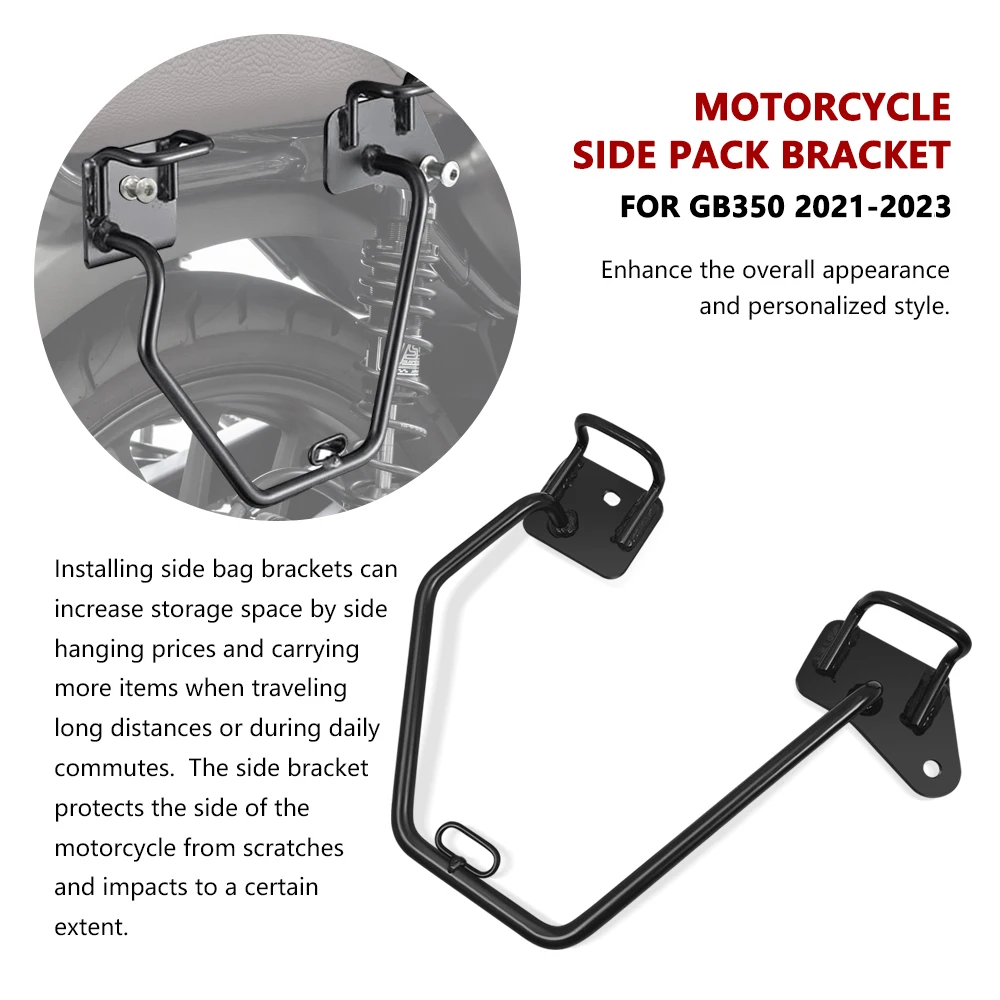 

For GB350 gb350 2021 2022 2023 Motorcycle Accessories Side bag Bracket Saddle Bag Holder Side Bag Holder
