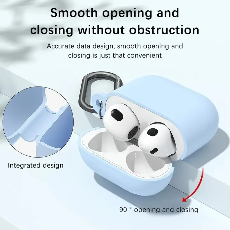 

2024 New Silicone Case For AirPods 4，Snug Fit Drop Protection Anti-Dust with Precise Cutouts Premium Wireless Earphone Accessory