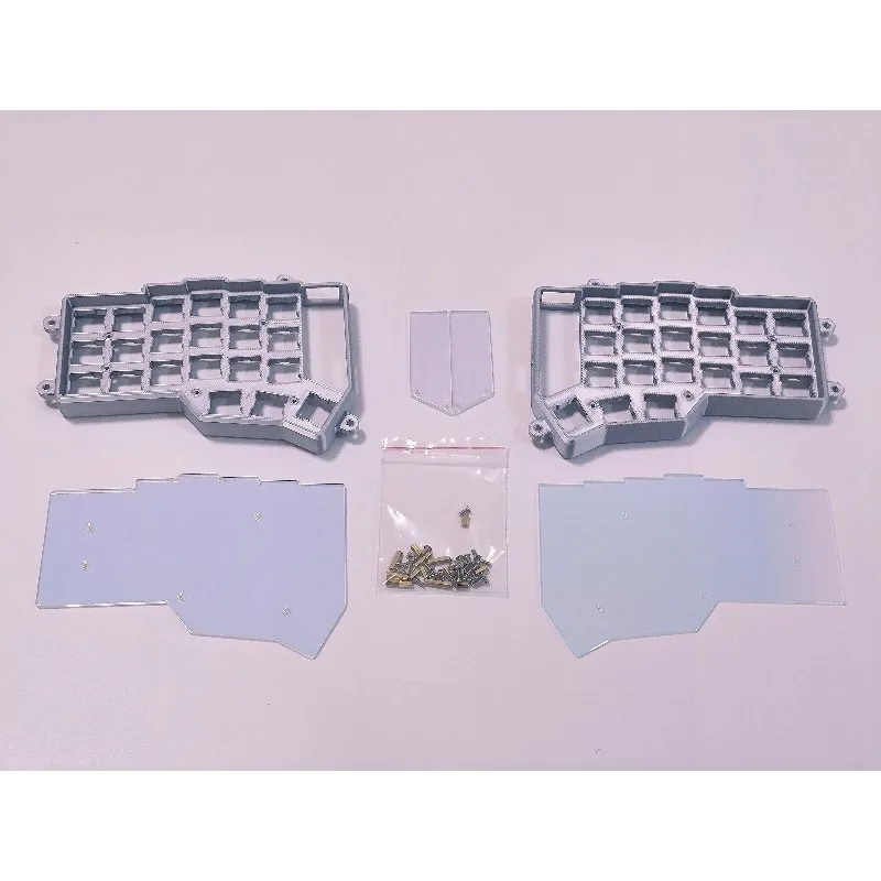Corne Crkbd Kit custodia per tastiera divisa Piastra inferiore in acrilico personalizzata Custodia per tastiera divisa Corne V3 Cherry Tastiera meccanica clacson