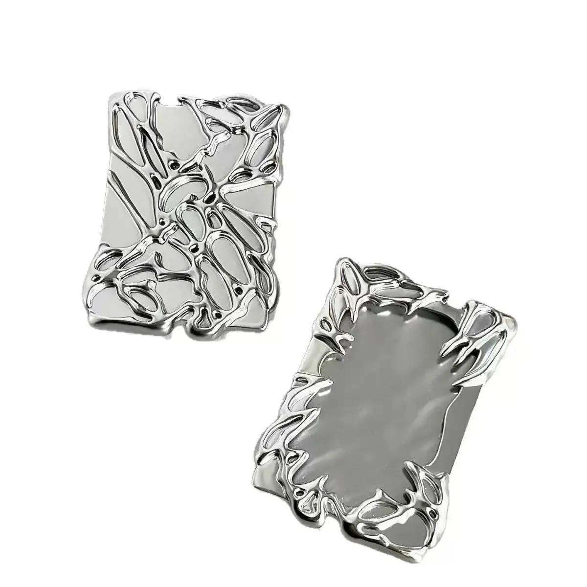 1PC 11X7.5cm Electroplating Photocard Holder Kpop Photo Card Kpop Idol Photo Display Stand Kpop Photo Card Protector Storage image 4
