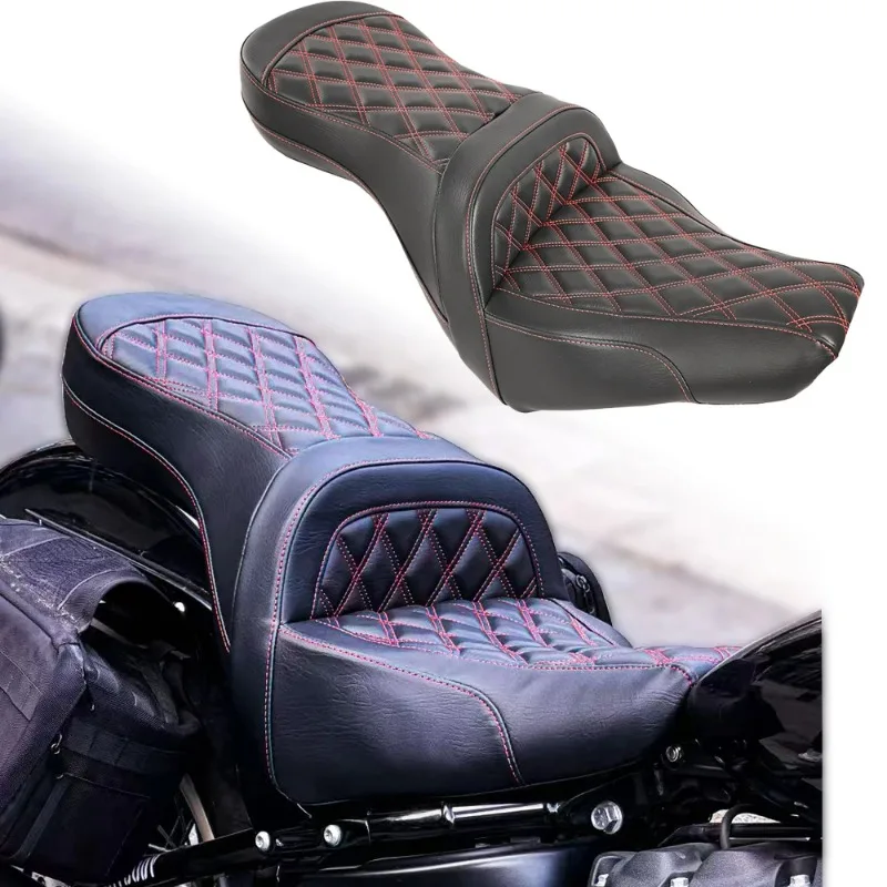 Double-gel FORHarley Softail FXBB/S FXST Large Sofa Seat PU Gel 2018-2025