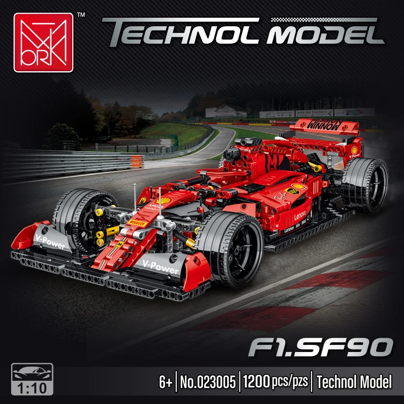 Technical McLarens F1 Formula 1 Supercar Race Car Model Buiding Kit Blocks Bricks Assemble Toys for Kids Boys Birthday Gifts Set