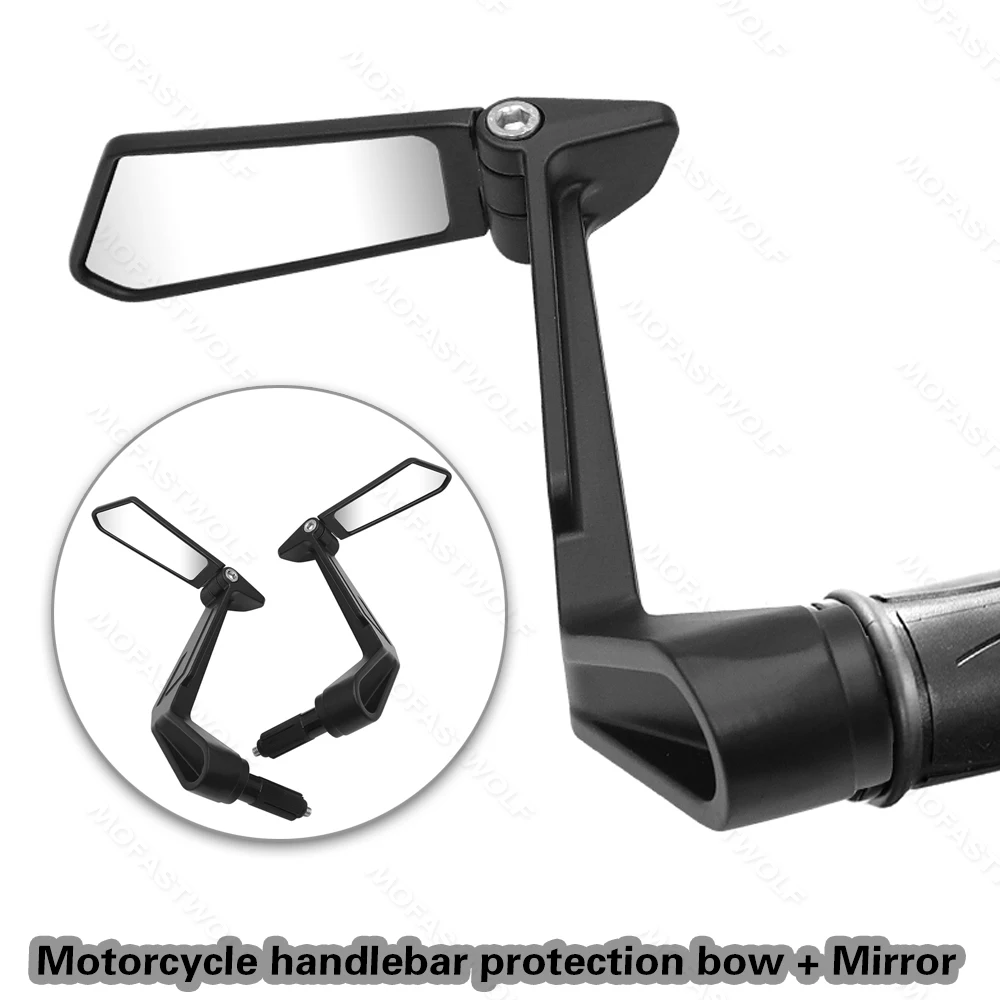 

Mirror Bar End Motorcycle Rearview Mirror Universal For BMW R1250GS R1200GS For Kawasaki Z1000 Z750 For Honda CB1000R CB600F