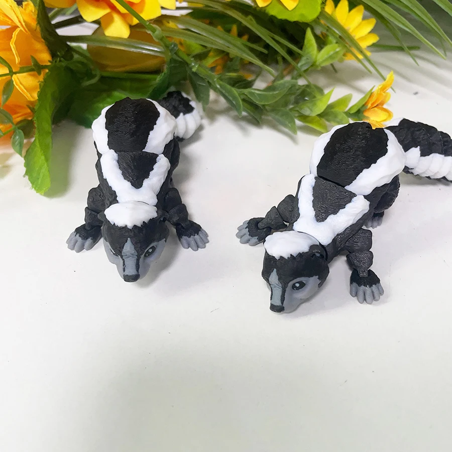 3d Printing Cute And Realistic Mephitine Model Creative Desktop Decoration Sculpture Ornaments Holiday Gifts