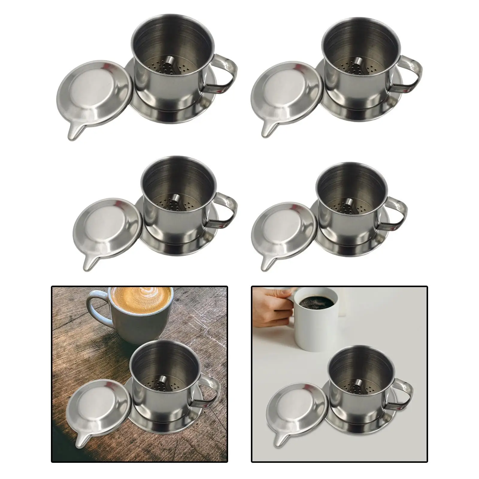 เครื่องชงกาแฟเวียดนามกรองสไตล์ฝรั่งเศสแบบกดสำหรับร้านกาแฟสำนักงานร้านอาหาร