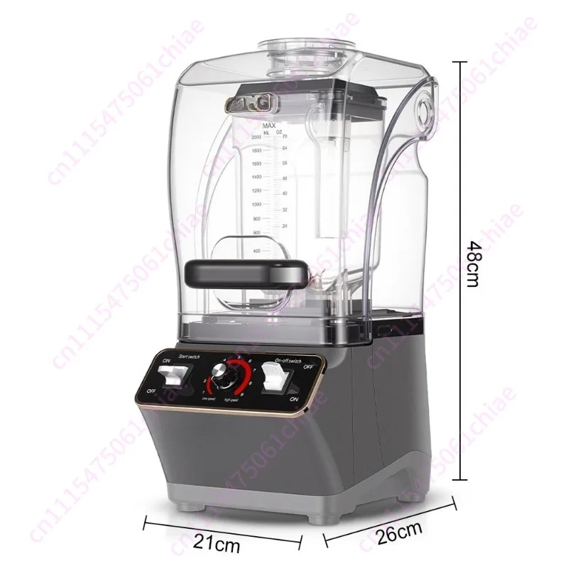 Cross-border European high-speed wall breaker Low noise smoothie machine 2L cover Bass juicing crushed ice