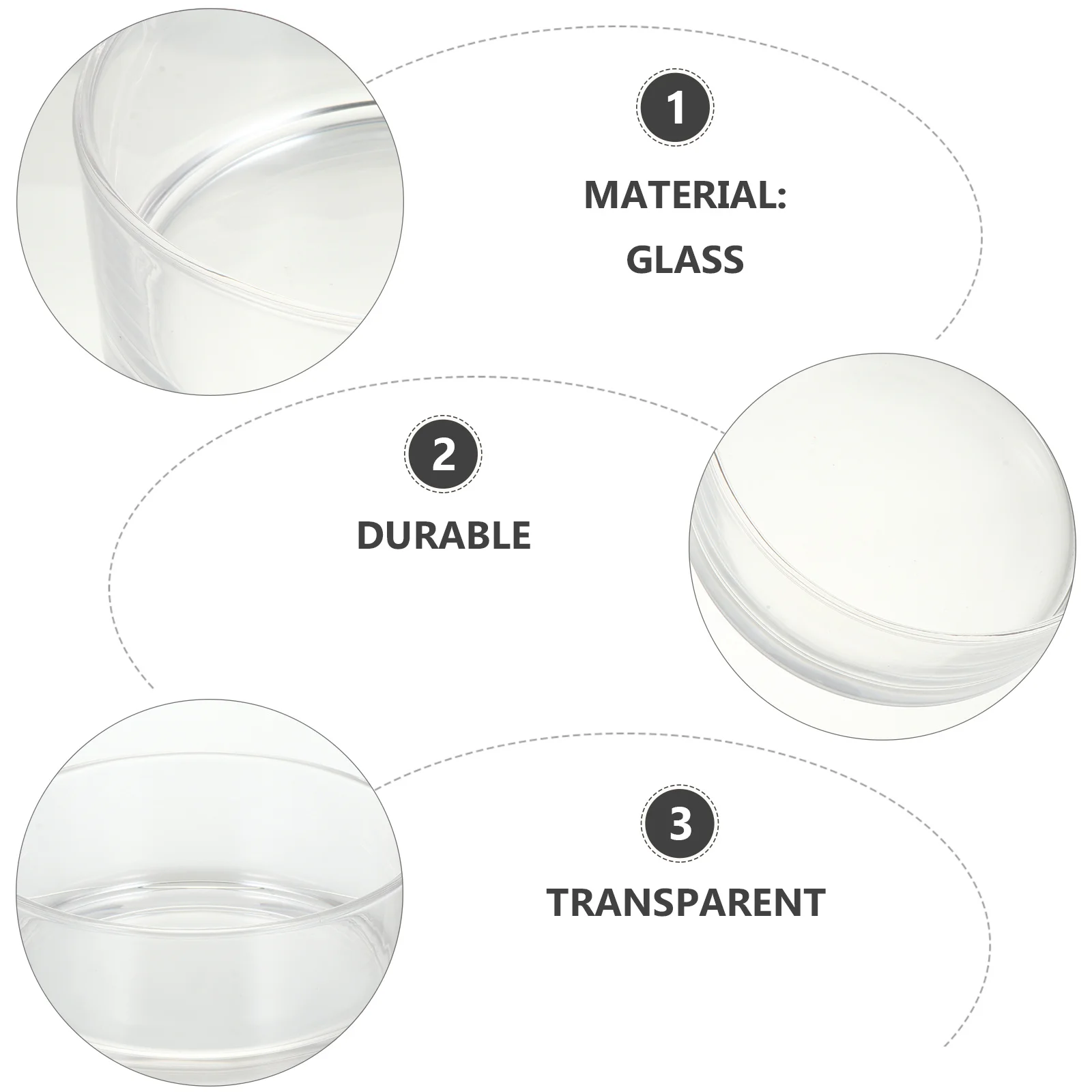 

Glass Planter Transparent Hydroponics Air Plant Flower Pot Desk Tabletop Container Glass Planter Hydroponics Plant Pot