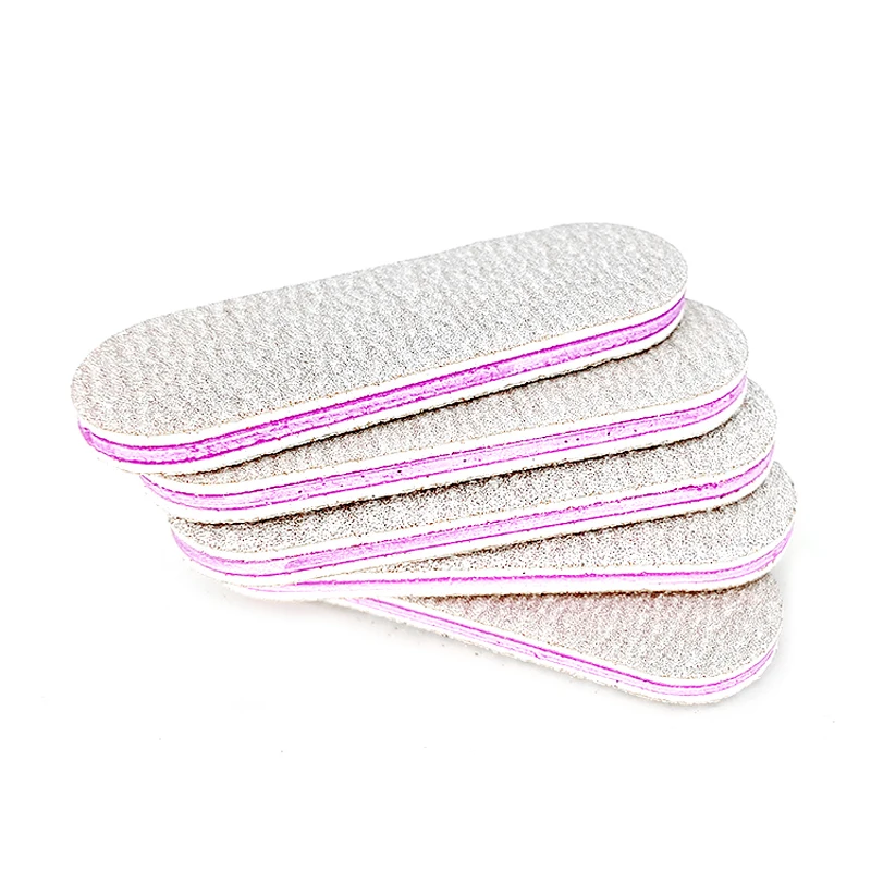 50/100/200 قطعة الصنفرة القوية ملفات الأظافر المهنية الصغيرة UV جل مزيل طلاء الأظافر مانيكير الملفات رمادي الرملي 100/180 عدد وأدوات #4