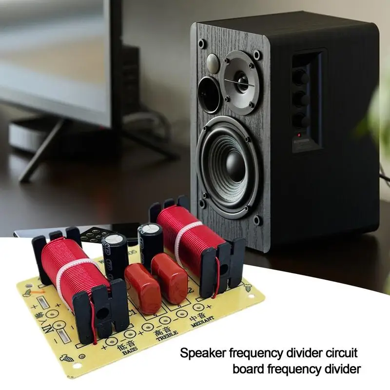 150W 3-Way Audio Hifi Filter Circuit Board Stereo Speaker Crossover Filters Treble/Alto/Bass 3 Unit Frequency Dividers For