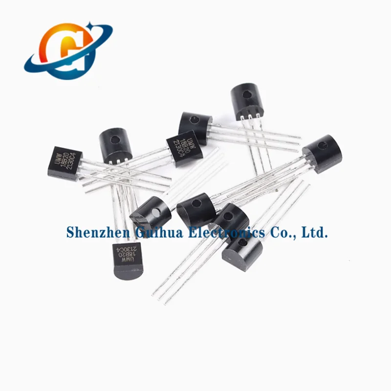 10pcs brand new original UMW DS18B20 TO-92 single bus temperature sensor chip