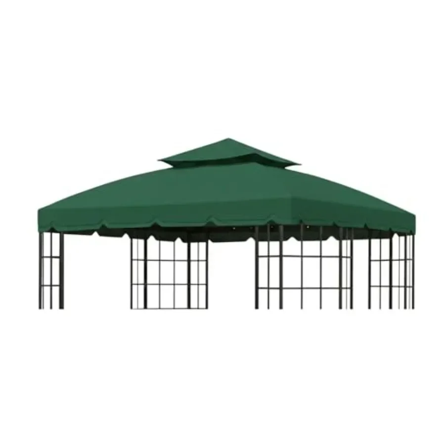 Reinforced RipLock 350 Replacement  Top Cover Compatible with Bay Window 10' x 12' Gazebo Models L-GZ120PST-2 L-GZ120PST-2D