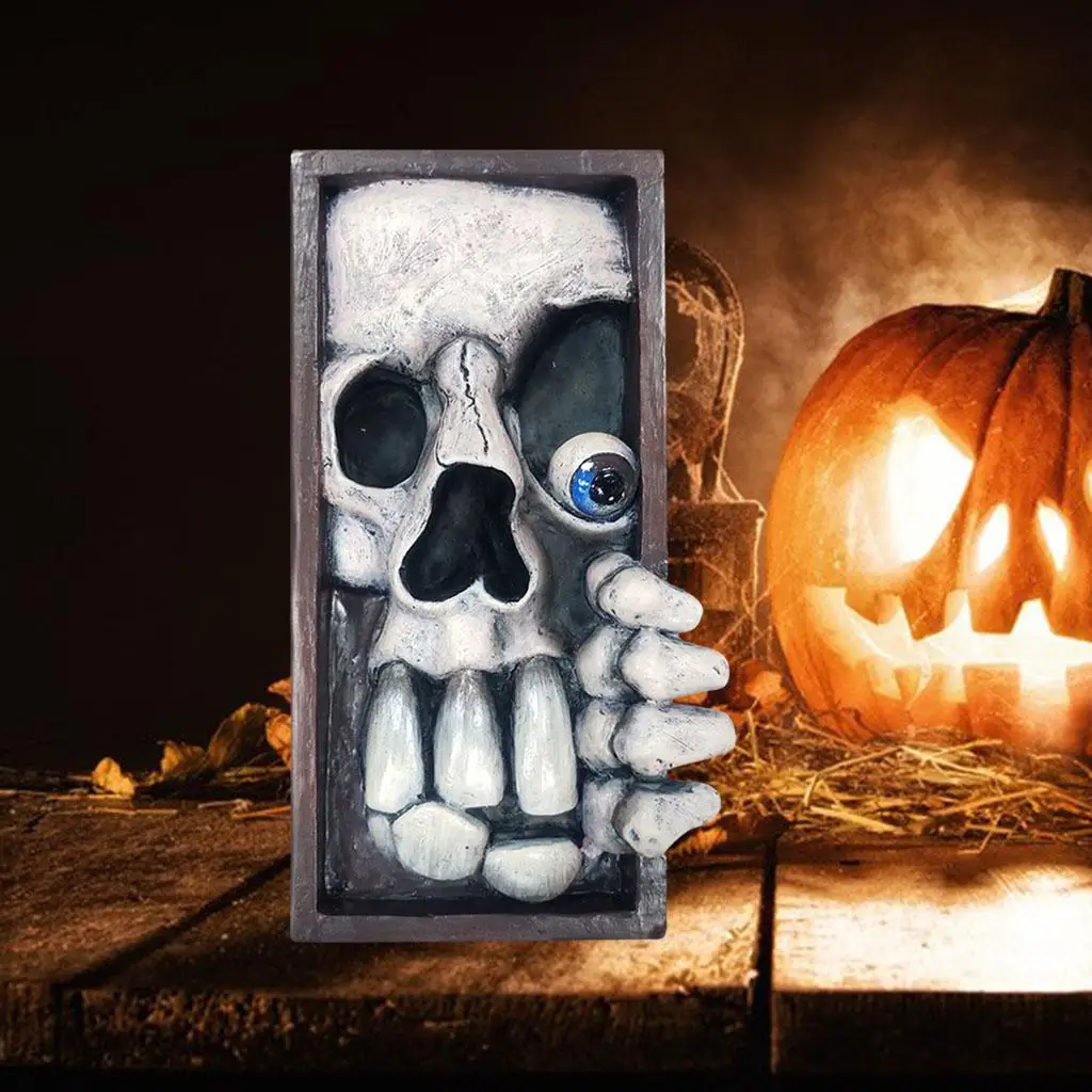 Monster Bookend Statue Resin Peeping On Bookshelf Sculpture Party Ornament