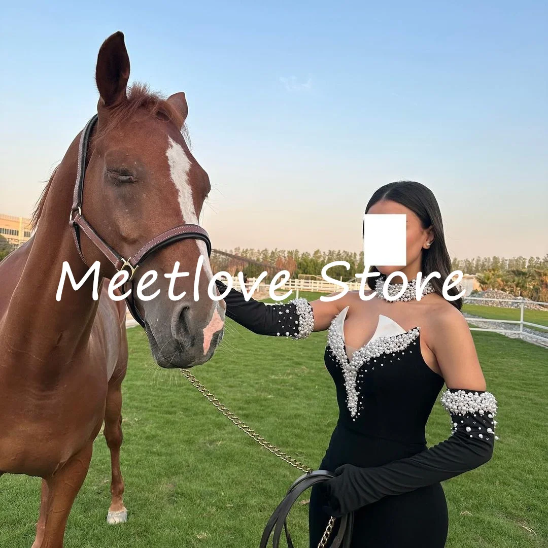 Meetlove Customized فساتين السهرة فستان حفلات الزفاف Strapless Rhinestone Eleganckie i piękne sukienki dla kobiet Sukienki imprezowe