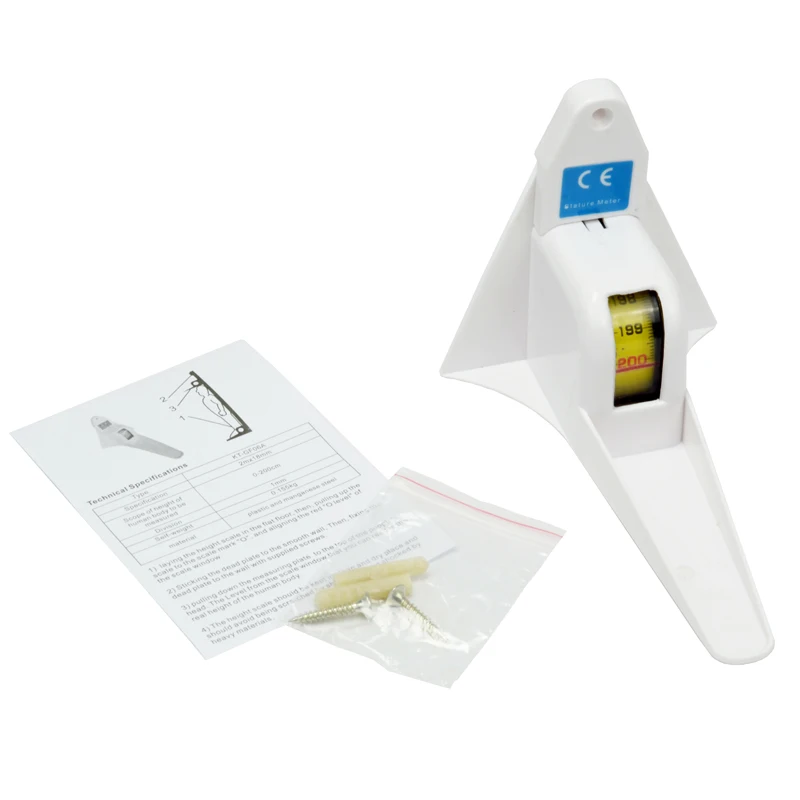 2 Meters Height Stature Meter Retractable Measuring Tape Ruler Metal Measuring Tool ﻿