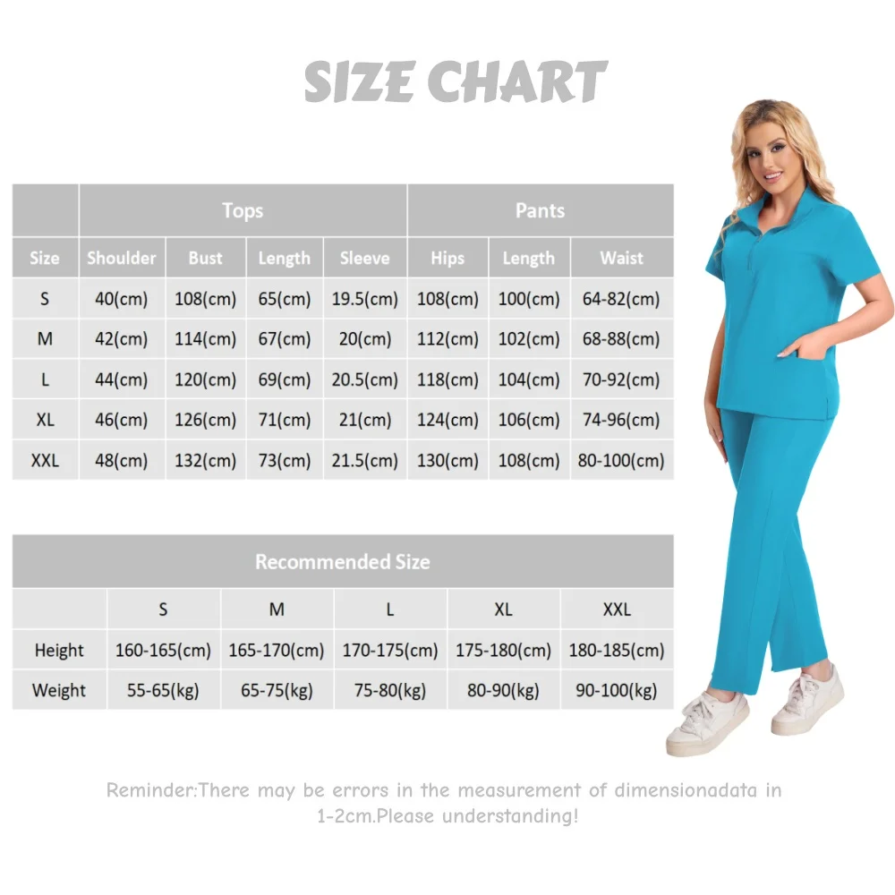 Female Doctor's Work Clothes Hospital Medical Nursing Scrub Sets Lightweight Sleeveless Surgical Gown Clinic Pharmacy Uniform