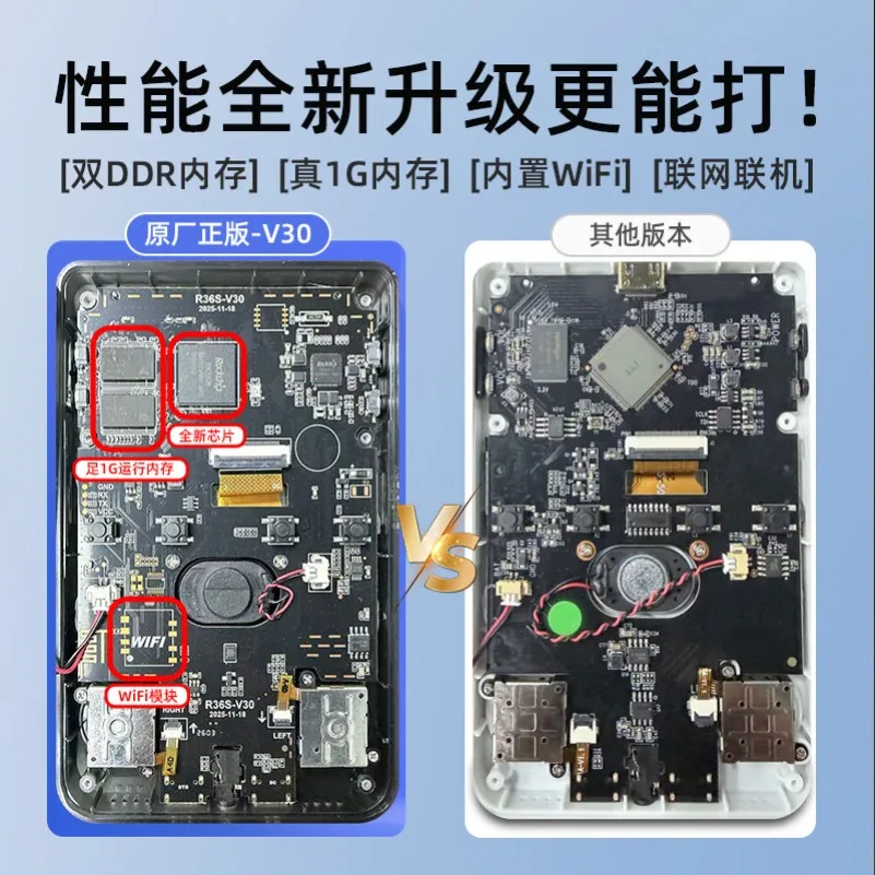 Open Source Handheld Game Console Support Psp My World Star Dew Valley Story Monster Hunter Gta New V30 Main Board 1G Memory