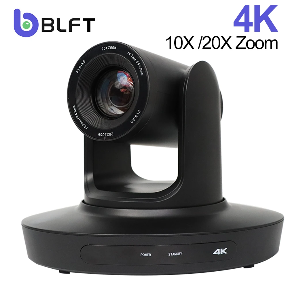 4K 10/20X Zoom Conference PTZ Video Camera USB3.0 HDMI IP Live Streaming Camera for Church Business Meeting Broadcast Youtube