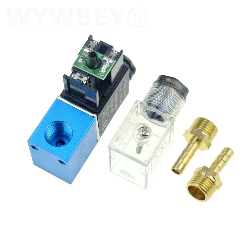 12V 24V 220V Pneumatic Solenoid Valve 2 Position 1/4 Port 2 Way Normally Closed 2V025-08 Air Compressor Magnetic Control Valve