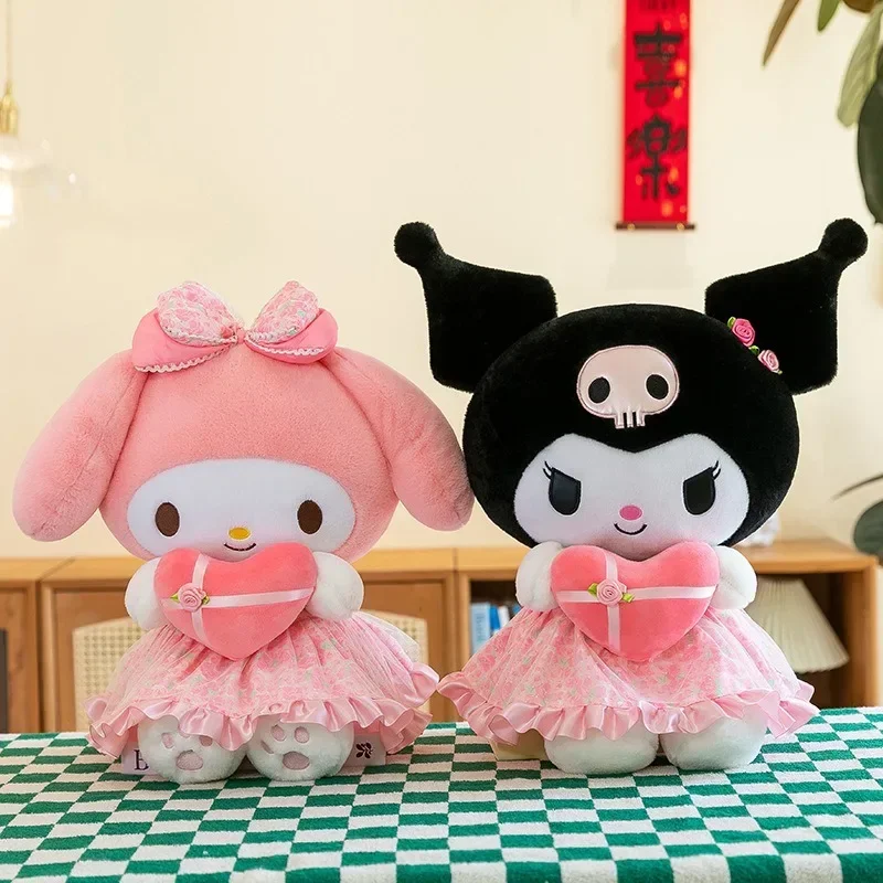 

Sanrio Kuromi Plush Toy30cm Cinnamoroll Melody Stuffed Doll Comfortable And Soft Plush Toy Valentine's Day Child Birthday Gift