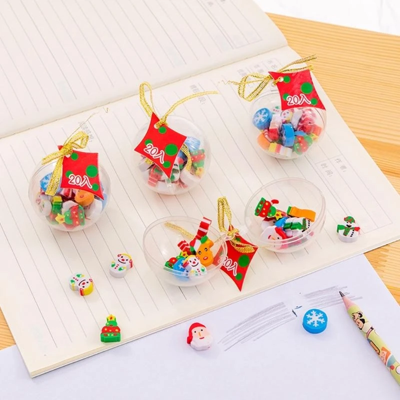 36pcs Christmas Eraser Kidtasche Eraser Easy Löschen der Weihnachtsermaterial Bester Verkauf besten Verkauf