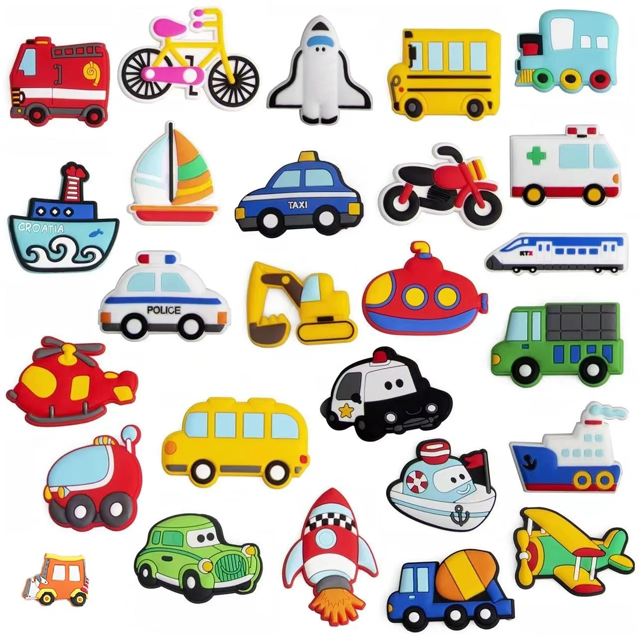 One Set Cartoon Cars Magnets for Children Kids Toy Magnetic Fridge Magnets for Refrigerator Decoration Animal Magnetic Sticker