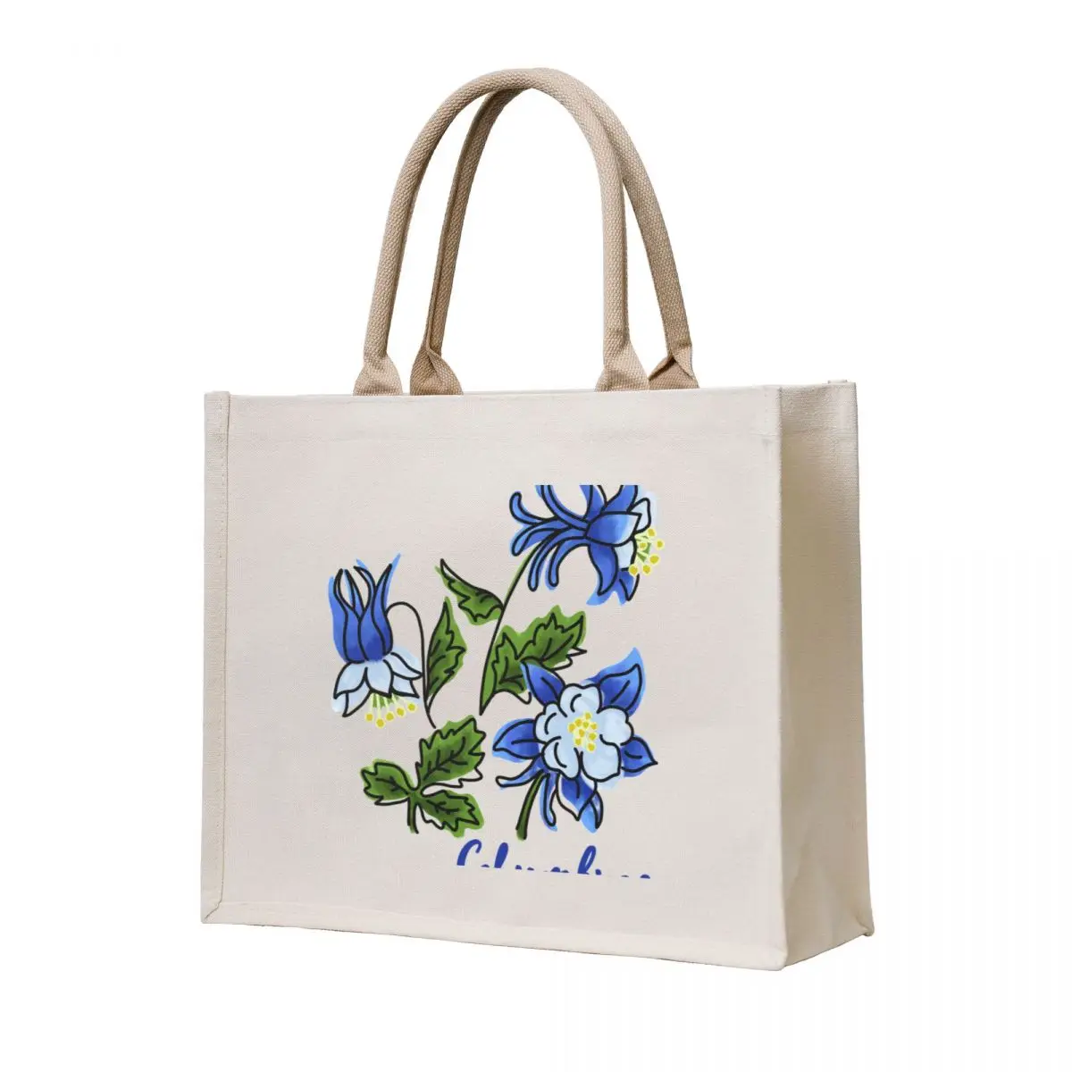 

Columbine Tote Bag cute tote bag Reusable bags Women's shopper bag luxury women