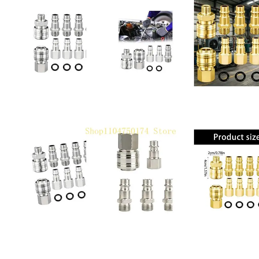 Workshop Air Line Repair Set, 10 Piece Compressor Adapter Pack Top Sale