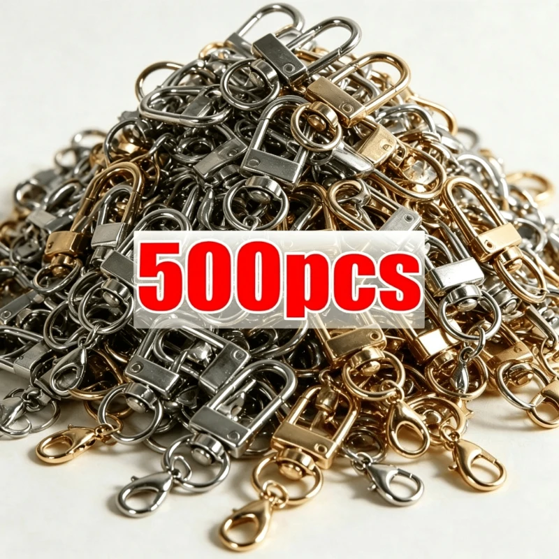 10-500pcs-rotating-gate-latch-keychain-with-lobster-clasp-swivel-snap-hook-key-ring-backpack-bag-charm-daily-carry-key-accessory