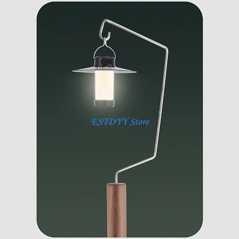 

G6DE Multipurpose Outdoor Lanterns Hanging Stand Portable Camping Hanging Rack Detachable Light Table Stand Space Saving