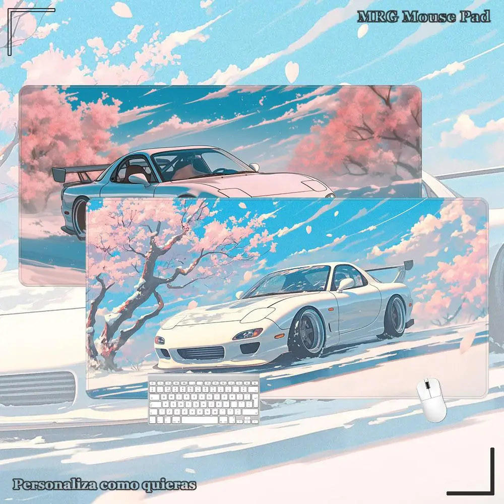 

Sports car Cherry blossoms PC desk mat Keyboard and mouse mat Mouse Computer mat Anime mouse mat Table mat for work desk XXL Pad