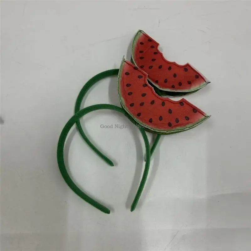 Cerchietto per capelli da vacanza con cocomero tropicale hawaiano per appassionati feste e accessori per feste