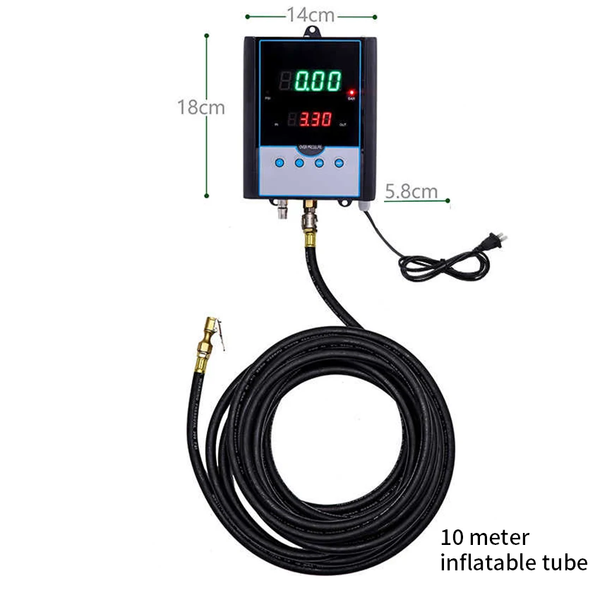 Wall-mounted Digital Tyre Pressure Gauge Car  Automatic Tyre Infaltor Inflation Gun Air Gauge Automatic Tire Shop Inflation Gun