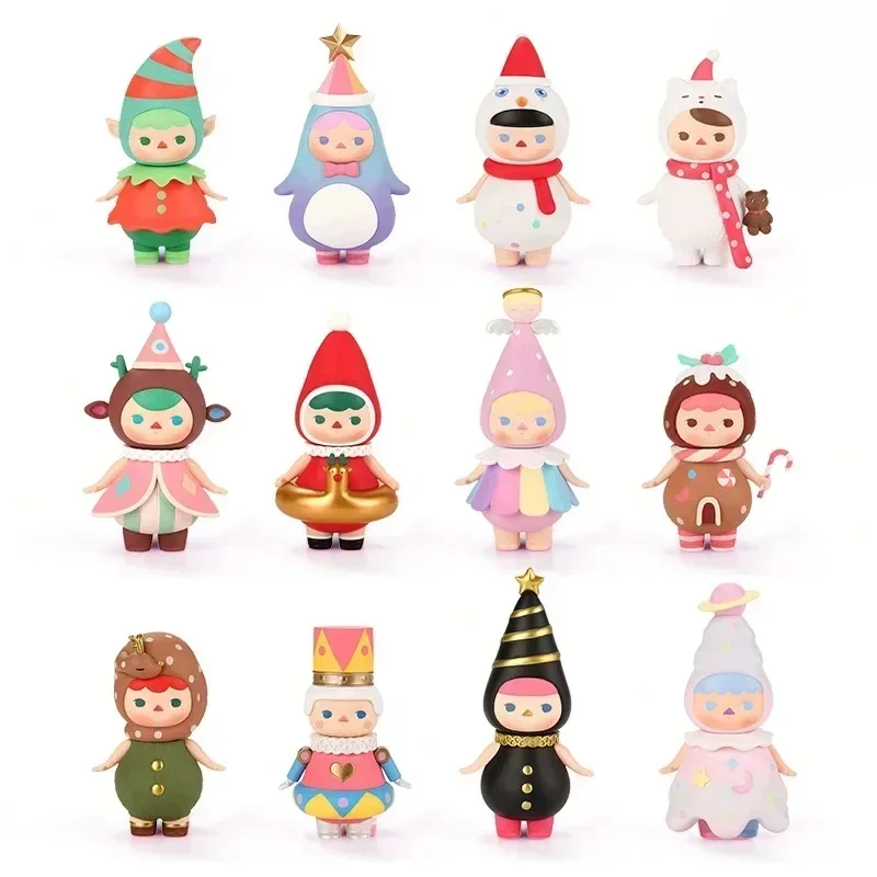 Toys Model Confirm Style Cute Anime Figure Gift Surprise Box Original  Elf Christmas Series Blind Box