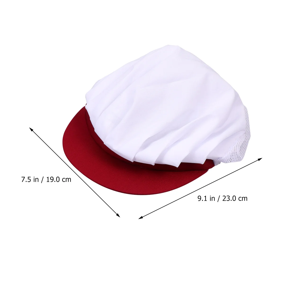 Chef Hat Breathable Mesh Protective Working Cap for Men Women Red Comfortable Lightweight Reusable Chef Hat Mesh Working Cap
