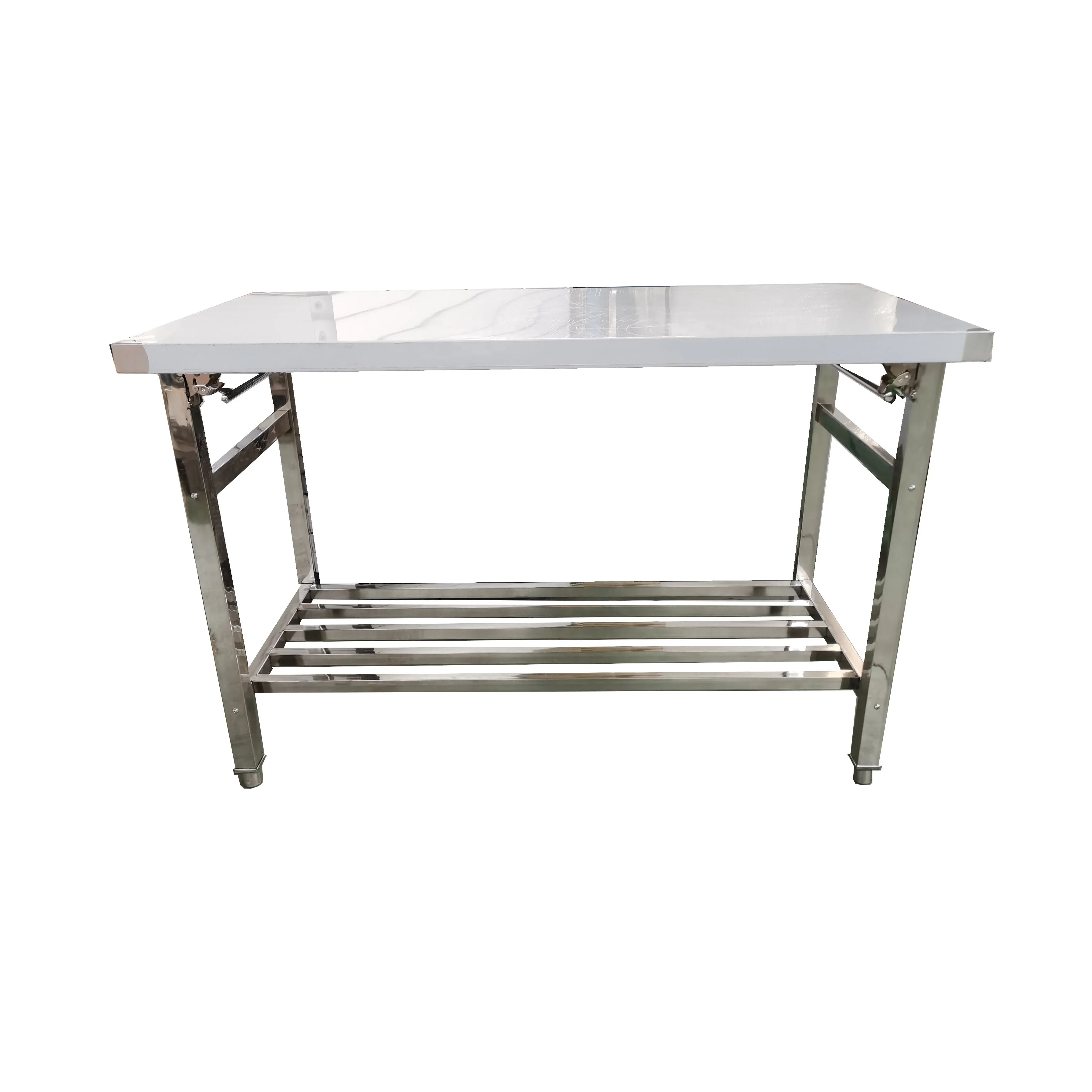 outdoor kitchen stainless steel work table folded table stainless steel buffet equipment workbench bbq table