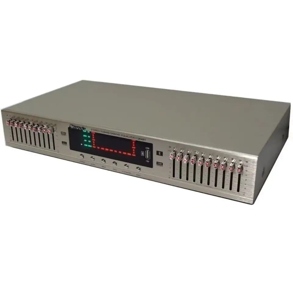 

New Bluetooth EQ-898 Arrive HIFI Digital HD Stereo Preamplifier Equalizer Home Stage Equalizer Dual 20 BAND