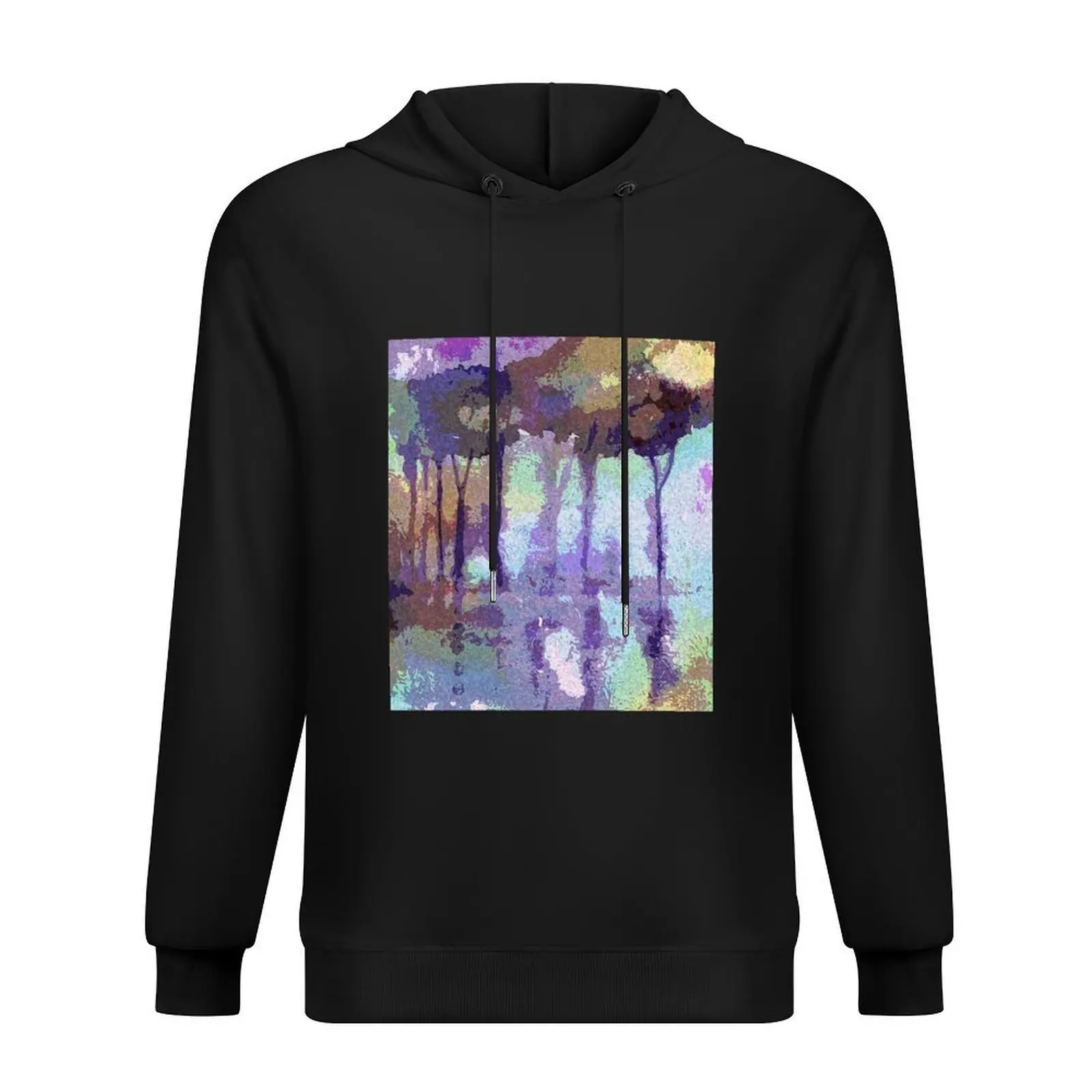 

Morning mist in earlthly purples Hoodie men's sweat-shirt set japanese style male clothes men's autumn clothes oversized hoodie