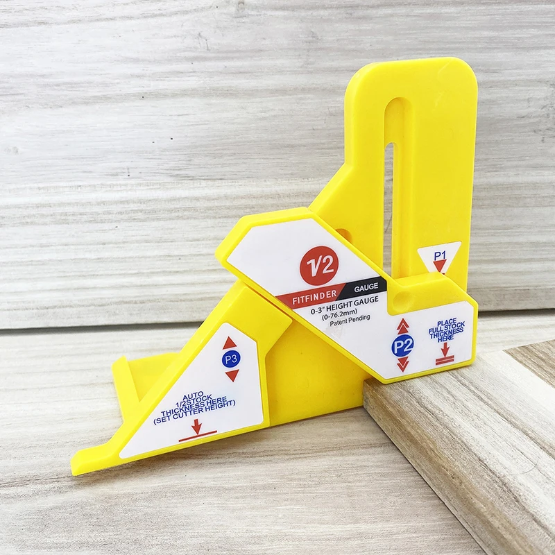 Buscador de puntos centrales de carpintería de calibre 1/2, para hoja de sierra de mesa, enrutador de carpintería, tornos de sierra de cinta, herramienta de carpintería de precisión ﻿