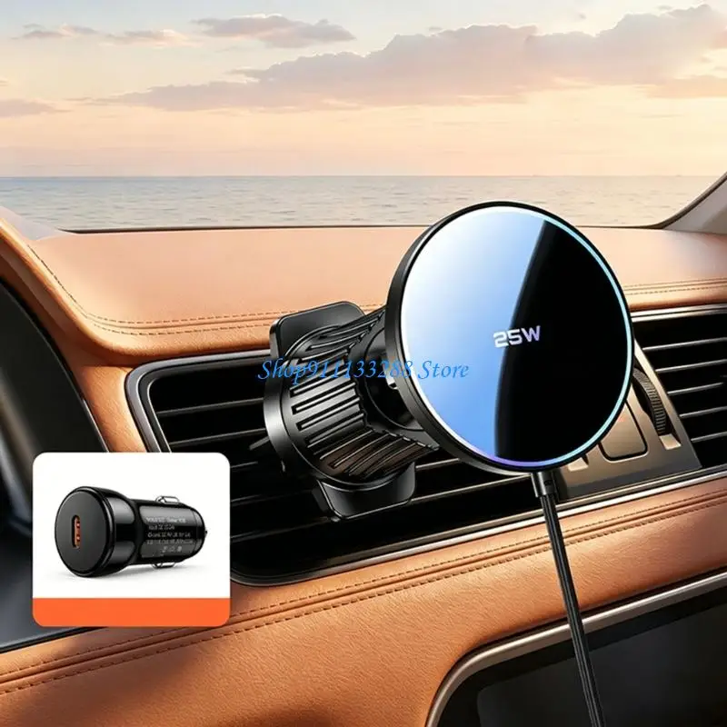 G88D Air Outlet Wireless Car Charging Mount with Phone Hold