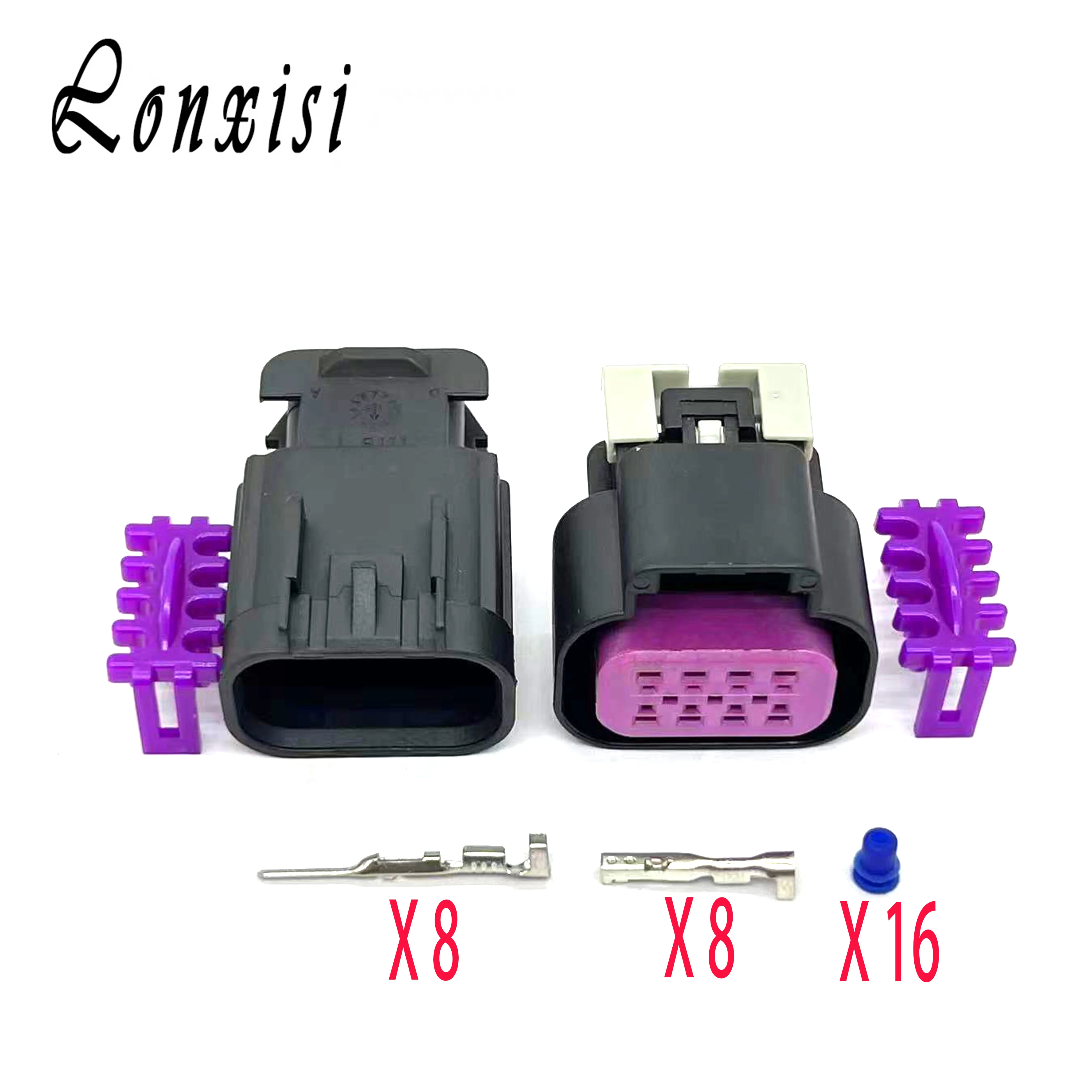 

1/5/10/20 Sets 8 Pin 1.5mm 15326835 15326840 Auto Plastic Housing Plug Connector Electric Wiring Harness Cable Connectors