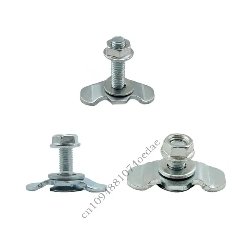 

0XXC Threaded L Track Fitting Aluminum Bolt Down Anchors Points Tie Down Hardware For Truck Bed Modification 20/30/40mm