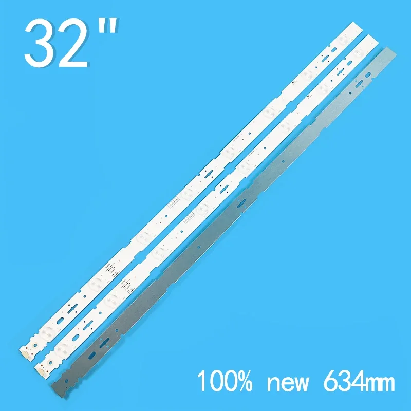 New 3PCS/lot 634mm 8LEDs 3V For 32