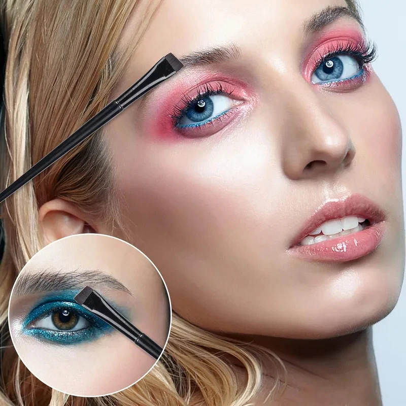 6-36Pcs Popular Eye Makeup Brush High-End Ultra-Fine Thin Bevel Brush Eyeliner Brush Eyebrow Dyeing Beauty Makeup Tools