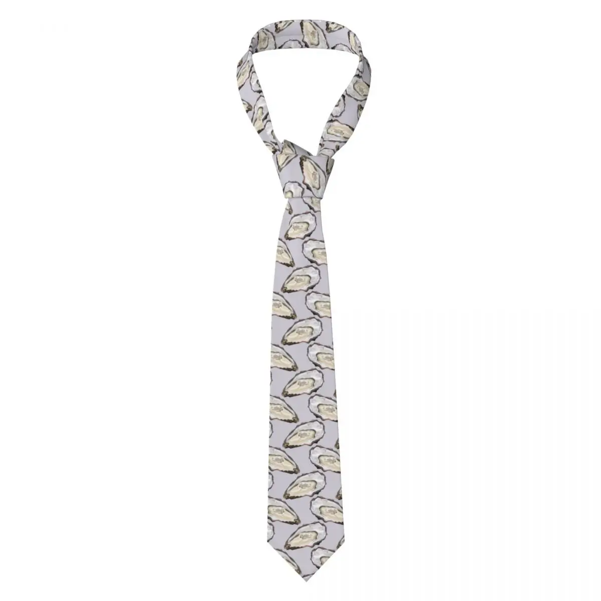 

Mens Tie Slim Skinny Tasty Oysters Necktie Fashion Free Style Tie for Party Wedding