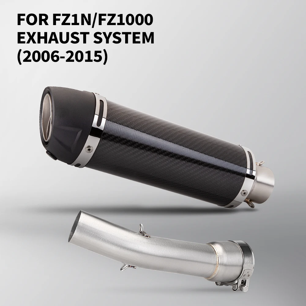 

For motorcycle middle exhaust device FZ1N (2006-2015) FZ1000F01F02 performance upgrade 51mm caliber exhaust pipe