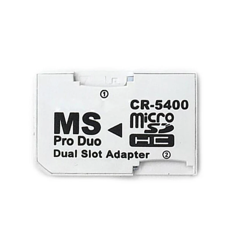 ZUIDID قارئ بطاقات بفتحة واحدة ومزدوجة جديد مايكرو SD SDHC TF إلى MS Memory Stick Pro Duo Reader لمحول بطاقة PSP