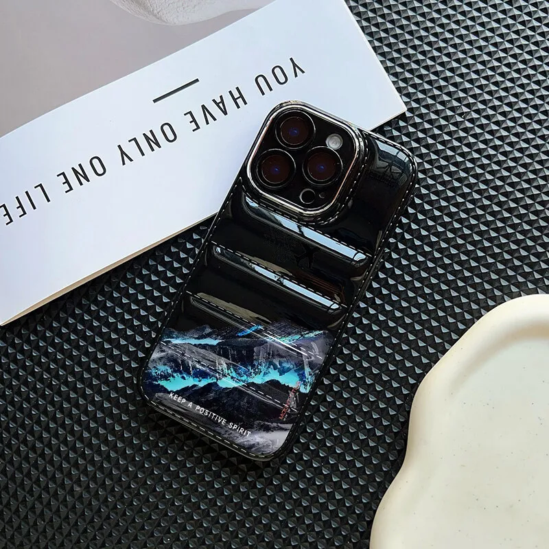 غلاف سنو ماونتن هايواي نورث لهاتف آيفون 16 برو ماكس 15 12 14 13 11 برو ماكس 7 8 6 6S Plus XS X XR 16 + 15 + حافظة ناعمة #6